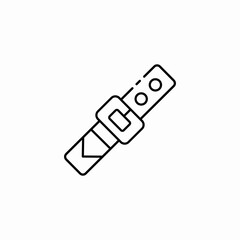 leather belt icon sign vector