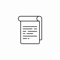 list document icon sign vector