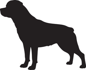Rottweiler Silhouette Vector