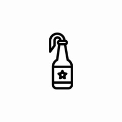 molotov cocktail icon sign vector