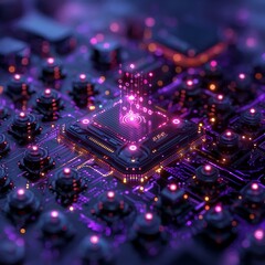 Isometric Illustration of DDoS Protection Scene