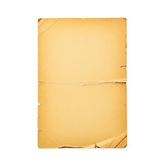 Fototapeta premium Cracked and folded vintage orange paper