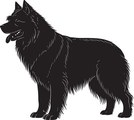 Slovensky Cuvac Silhouette Vector