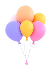 PNG Balloons celebration decoration colorful.