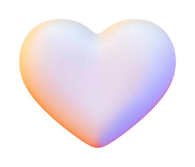 Obraz premium PNG A white heart shape symbol minimalist abstract.