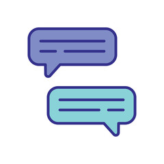 Conversation icon vector stock illustration