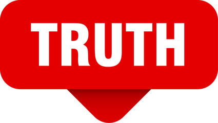 truth sticker. truth sign on transparent background