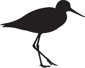 Stilt Sandpiper Silhouette