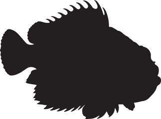 Stonefish Silhouette