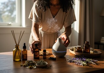 Aromatherapy and herbal remedies for natural healing and wellness