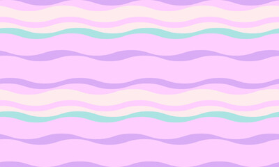 Serene pastel wavy stripes background. Perfect for websites, branding, packaging, textiles, and social media.  Evokes calm, dreams, and femininity.  A versatile and charming design.
