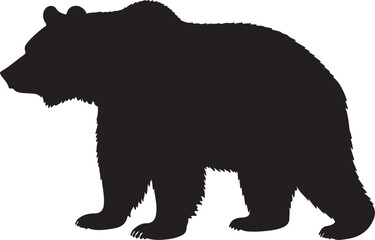 Syrian Brown Bear Silhouette