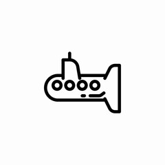 submarine ship icon sign vector