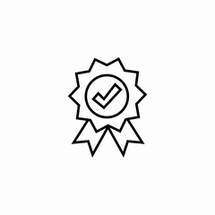 verified badge icon sign vector