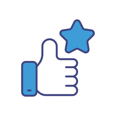 Thumbs Up icon vector stock illustration