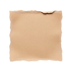 Fototapeta premium Blank brown vintage paper with rough edges