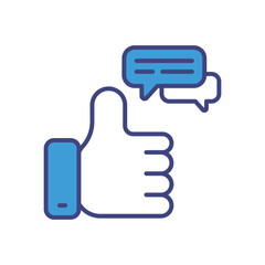 Feedback icon vector stock illustration