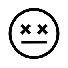 Obraz premium death corona virus icon