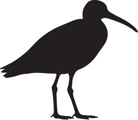 Whimbrel Silhouette