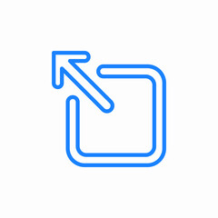 external link icon sign vector