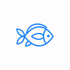 live fish icon sign vector