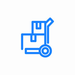 package delivery icon sign vector