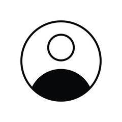 User icon vector stock illustration