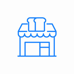 bread shop icon sign vector