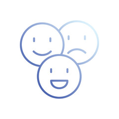 Satisfaction icon vector stock illustration
