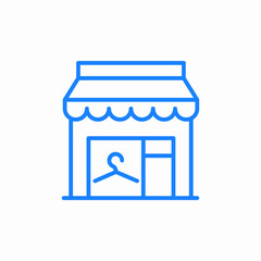 fish shop icon sign vector