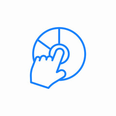 hand gesture icon sign vector