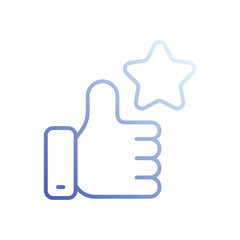Thumbs Up icon vector stock illustration