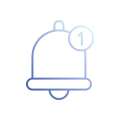 Bell icon vector stock illustration