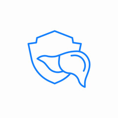 liver security icon sign vector