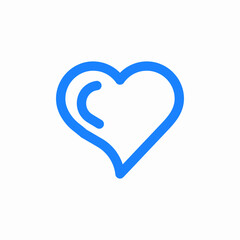 love outline icon sign vector