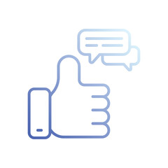 Feedback icon vector stock illustration