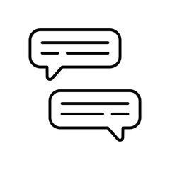 Conversation icon vector stock illustration