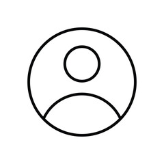User icon vector stock illustration