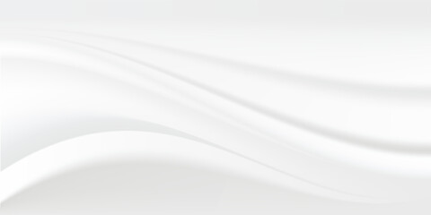 White gray satin texture that is white silver fabric silk panorama background with beautiful soft blur pattern natural.