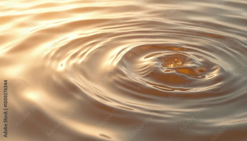 Leinwandbilder Close-up water surface ripple pattern. Liquid wave flow with splash. Abstract backdrop, macro textures. Freshness, purity, clean water droplets. Transparent surface, curved design, bright shiny