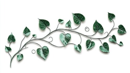 Ornamental vine with heart-shaped leaves