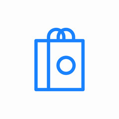 shopping bag icon sign vector