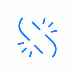 sparkling link icon sign vector