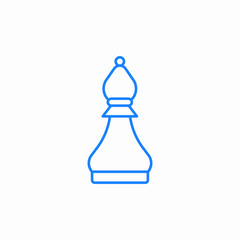 standing bishop icon sign vector