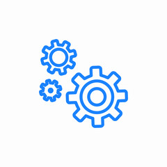 system gears icon sign vector