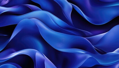 Abstract flowing blue fabric (3)