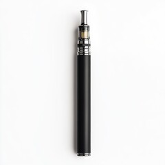 Naklejka premium Black vaping device, top-down view