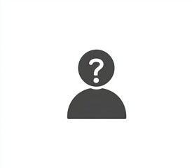 Anonymous profile, unknown identity depicted