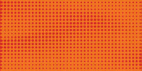 Dots halftone orange color pattern gradient texture with technology digital background. Dots pop art comics with summer background.