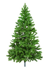 Artificial fir tree. False struce tree isolated